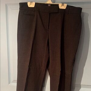 JM Collection Petite Dark Brown Trousers